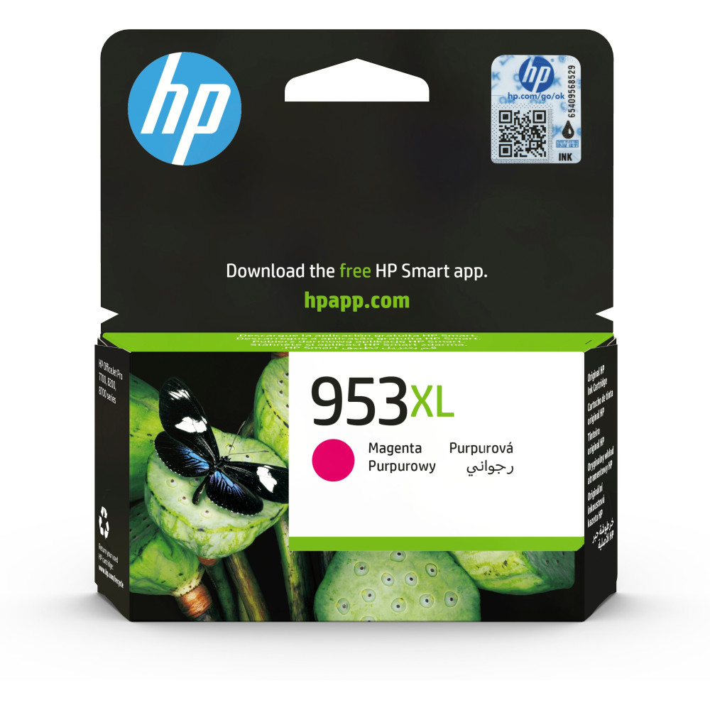 HP Cartuccia inchiostro magenta originale ad alta capacità 953XL HP Cartuccia inchiostro magenta originale ad alta capacità 953XL