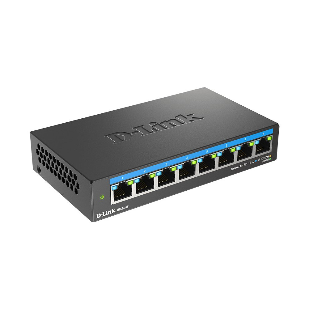 D-Link DMS-108 - Switch - senza gestione - 8 x 10/100/1000/2.5G
