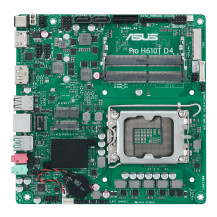 ASUS Pro H610T D4-CSM - Scheda Madre - Thin mini ITX - Socket LGA1700 - Chipset H610 - USB 3.2 Gen 1, USB 3.2 Gen 2 - LAN Gigabi