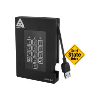 Apricorn Aegis Padlock Fortress A25-3PL256-S512F - SSD - cifrato - 512 GB - esterno (trasportabile)