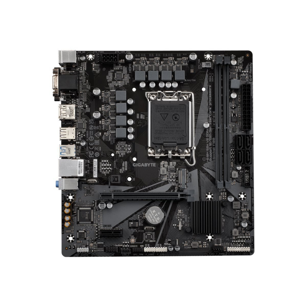 Gigabyte H610M S2H V2 Motherboard - Supporta CPU Intel Core Generazione 14, 4+1+1 Fasi ibride Digital VRM, fino a 5600MHz DDR5, 