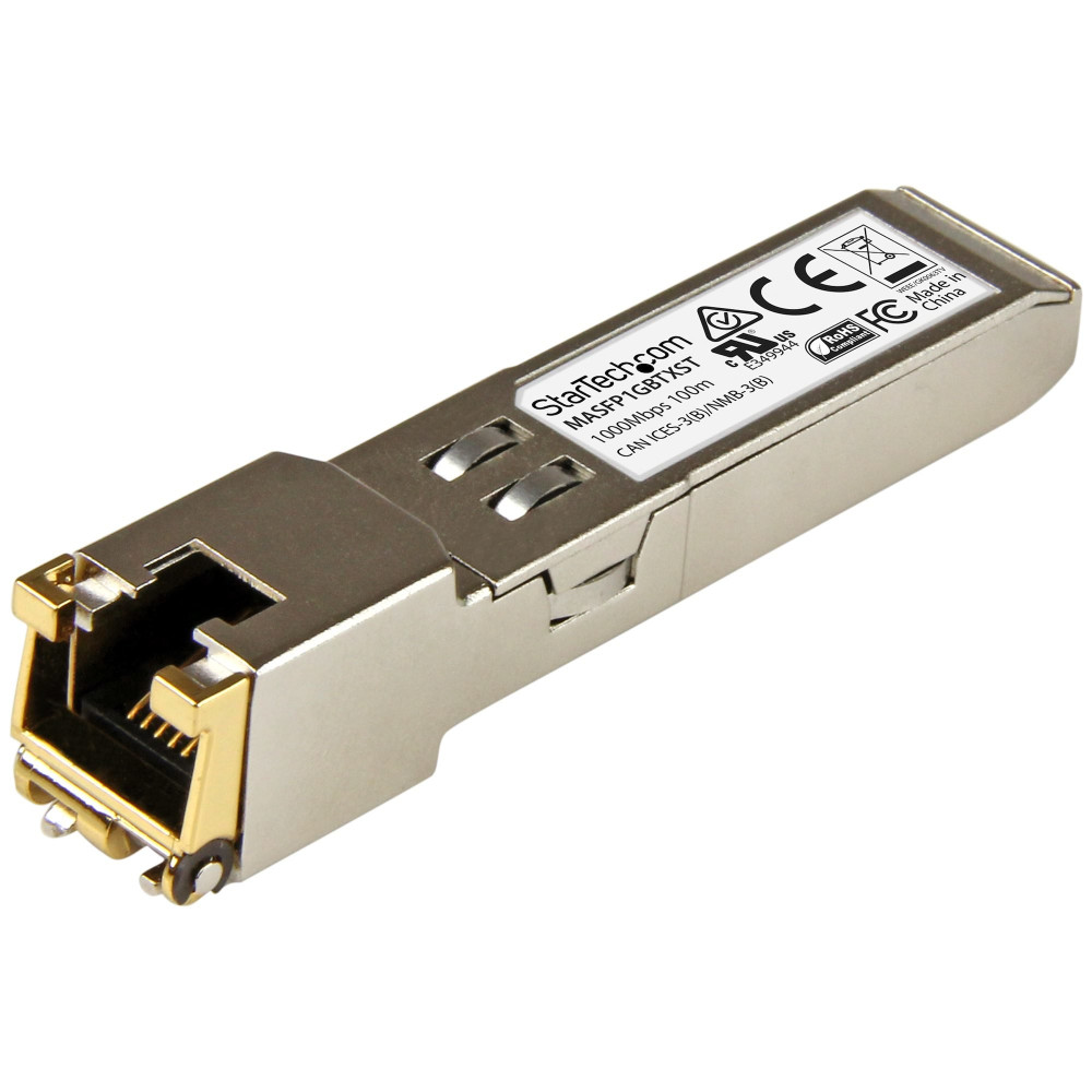 StarTech.com Cisco Meraki MA-SFP-1GB-TX compatibile SFP - Trasmettitore a fibra ottica Gigabit RJ45 Cavo di rame 1000Base-T SFP 