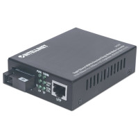 Intellinet Gigabit Ethernet WDM Bi-Directionale Single Mode Mediaconverter, 10/100/1000Base-Tx a 1000Base-LX (SC)