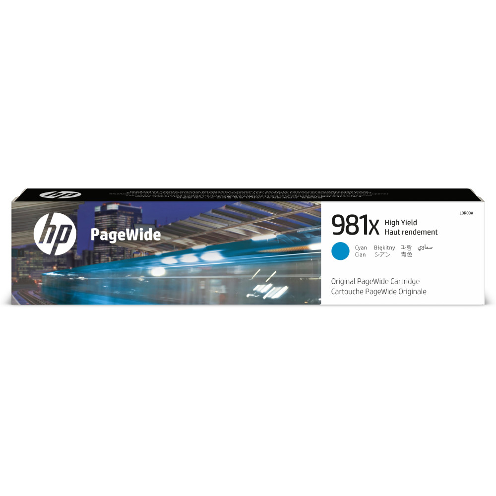 HP Cartuccia ciano originale ad alta capacità 981X PageWide HP Cartuccia ciano originale ad alta capacità 981X PageWide