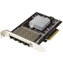 StarTech.com Quad Port 10G SFP+ scheda di rete - Intel XL710 Open SFP+ Converged Adapter - PCIe 10 Gigabit Ethernet scheda di re