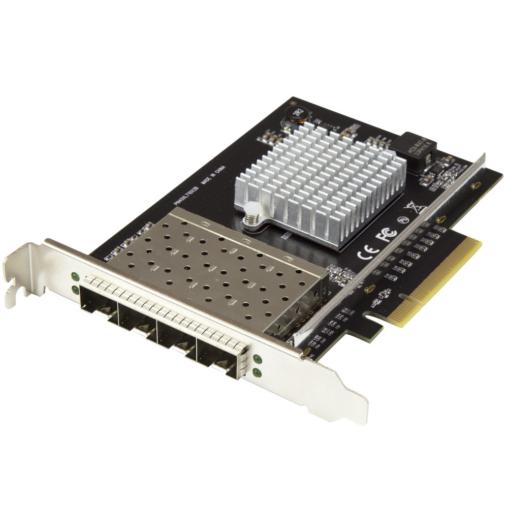 StarTech.com Quad Port 10G SFP+ scheda di rete - Intel XL710 Open SFP+ Converged Adapter - PCIe 10 Gigabit Ethernet scheda di re