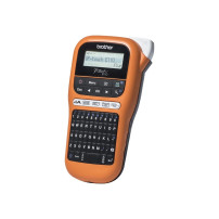 Brother P-Touch PT-E110 - Dispositivo di etichettatura - Nero e Bianco - Termotrasferimento - Rolla (1,2 cm)