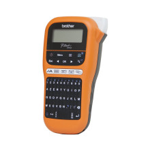 Brother P-Touch PT-E110 - Dispositivo di etichettatura - Nero e Bianco - Termotrasferimento - Rolla (1,2 cm)