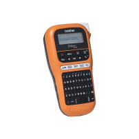 Brother P-Touch PT-E110 - Dispositivo di etichettatura - Nero e Bianco - Termotrasferimento - Rolla (1,2 cm)