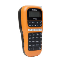 Brother P-Touch PT-E110 - Dispositivo di etichettatura - Nero e Bianco - Termotrasferimento - Rolla (1,2 cm)