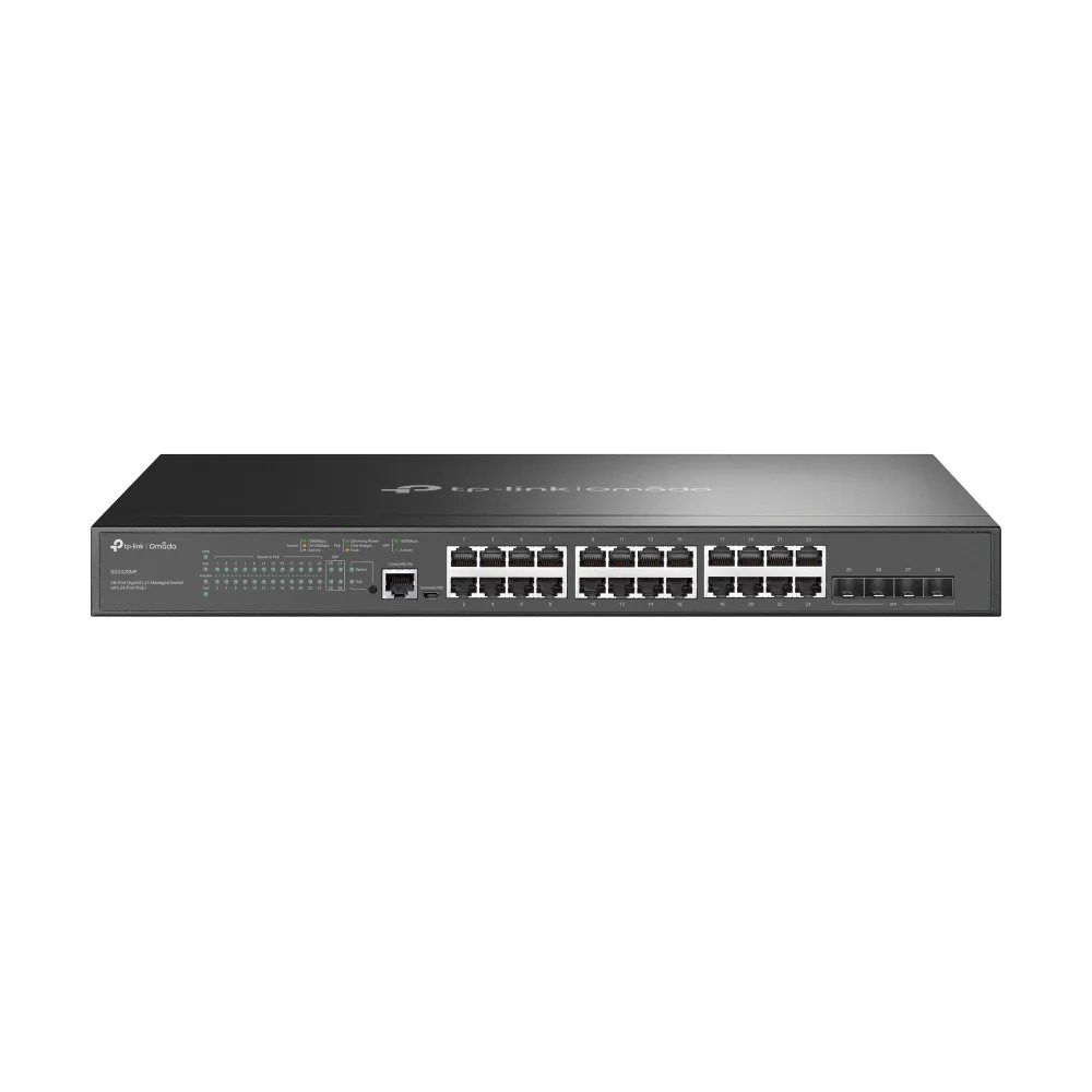 TP-LINK Omada TL-SG3428MP - Switch - gestito - 24 x 10/100/1000 (PoE+)