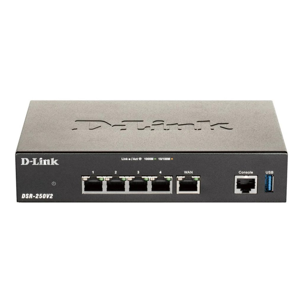 D-Link DSR-250V2 - Router 4-Port-Switch - 1GbE