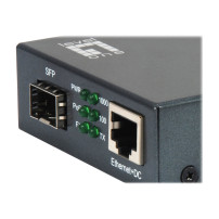 LevelOne GVT-2012 - Convertitore di media - 1GbE - 10Base-T, 1000Base-SX, 100Base-TX, 1000Base-T - RJ-45 / SFP (mini-GBIC)