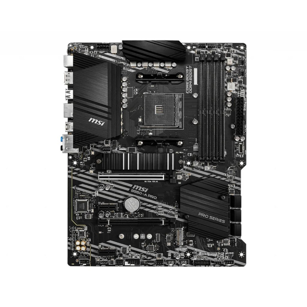 MSI B550-A PRO - Mainboard - ATX - Socket AM4 - Chipset AMD B550 - USB-C Gen2, USB-C Gen1, USB 3.2 Gen 1, USB 3.2 Gen 2 - LAN Gi