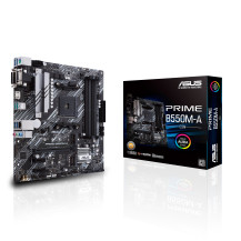 ASUS PRIME B550M-A/CSM - scheda madre - micro ATX - Socket AM4 - chip AMD B550 - USB 3.2 Gen 1, USB 3.2 Gen 2 - LAN Gigabit - gr