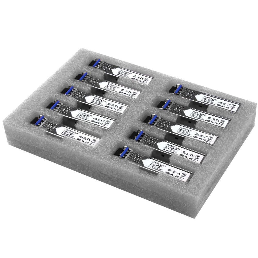 StarTech.com Modulo Trasceivers Gigabit LWL - Compatibile con Cisco GLC-LH-SMD - SM/MM LC - 10km/550m - Mini GBIC Pacchetto da 1
