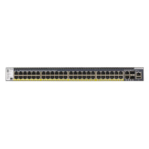 Netgear M4300-52G-PoE+ - Switch - L3 - gestito - 2 x 10/100/1000/10000 + 2 x 10 Gigabit SFP+ + 48 x 10/100/1000 (PoE+)
