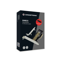 Conceptronic EMRICK M.2-NVMe-SSD-PCIe-Adapter, PCIe, M.2, PCIe 3.0, Cina, Windows 10, Windows 10 Education, Windows 10 Education