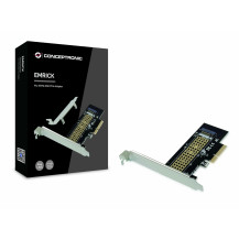 Conceptronic EMRICK M.2-NVMe-SSD-PCIe-Adapter, PCIe, M.2, PCIe 3.0, Nero, Acciaio inossidabile, Passivo, Cina