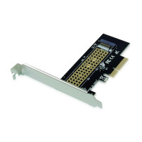 Conceptronic EMRICK M.2-NVMe-SSD-PCIe-Adapter, PCIe, M.2, PCIe 3.0, Nero, Acciaio inossidabile, Passivo, Cina