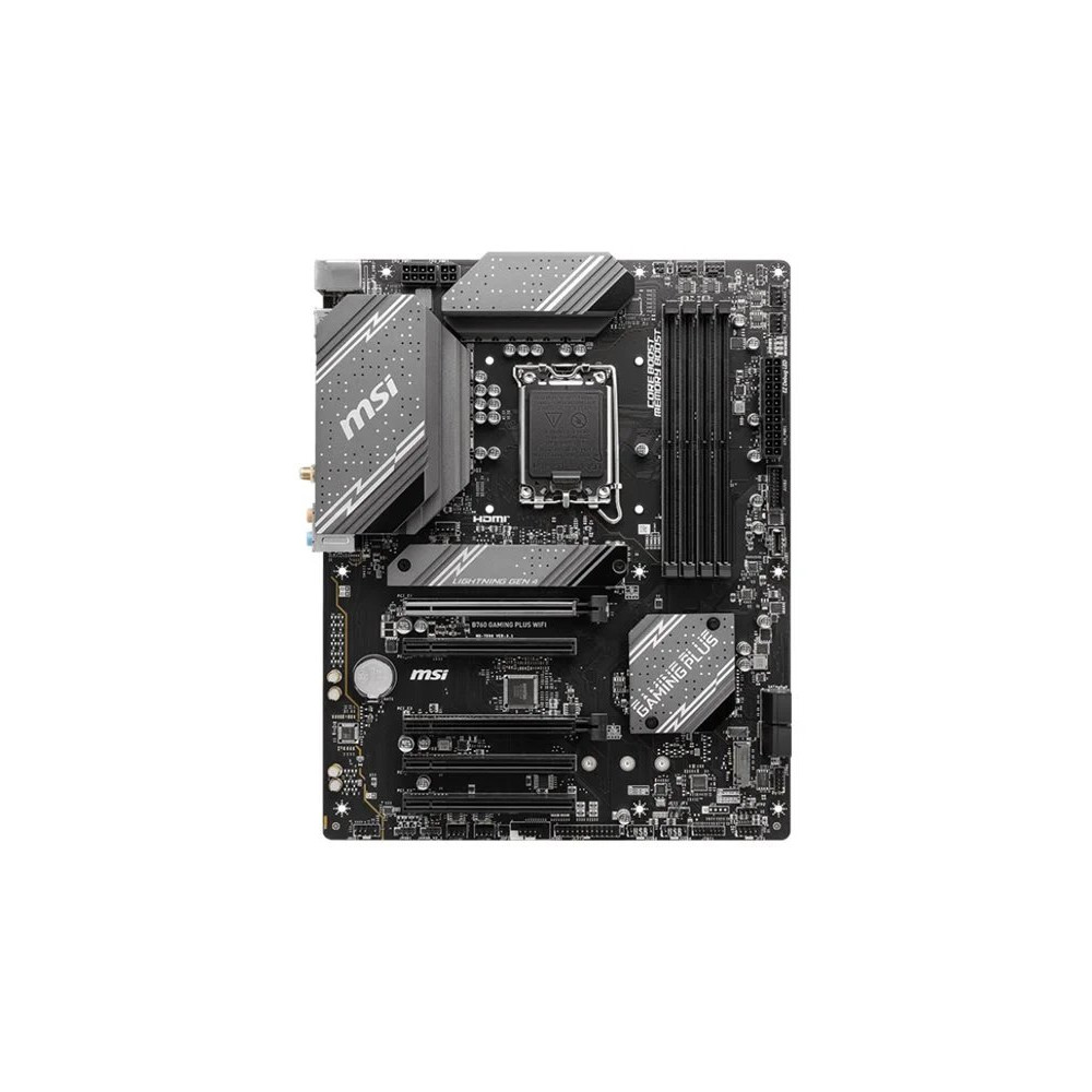 MSI B760 GAMING PLUS WIFI - Motherboard - ATX - LGA1700 Sockel - B760 Chipsatz - USB 3.2 Gen 1, USB 3.2 Gen 2, USB-C 3.2 Gen2 - 