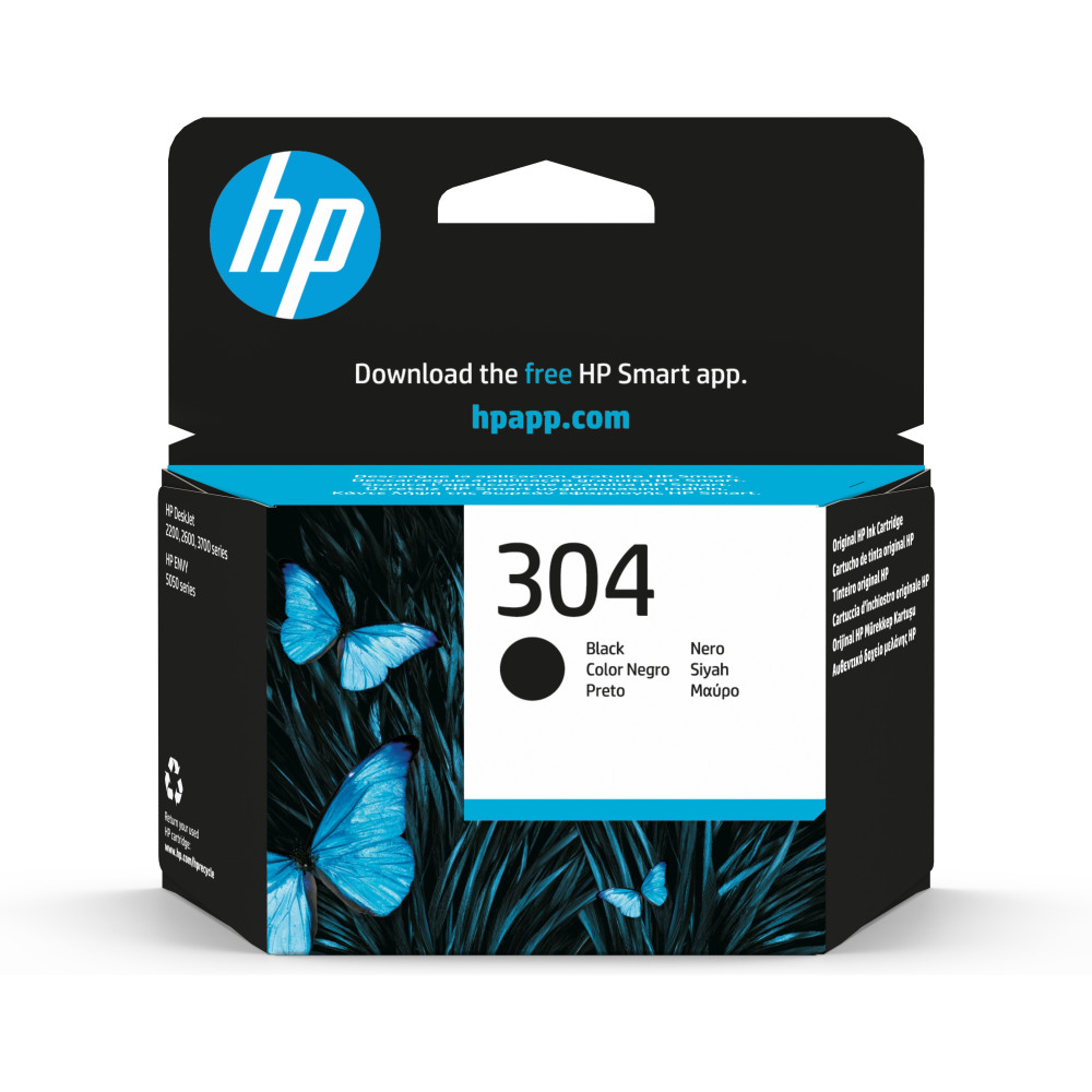 HP Cartuccia inchiostro originale nero 304 HP Cartuccia inchiostro originale nero 304