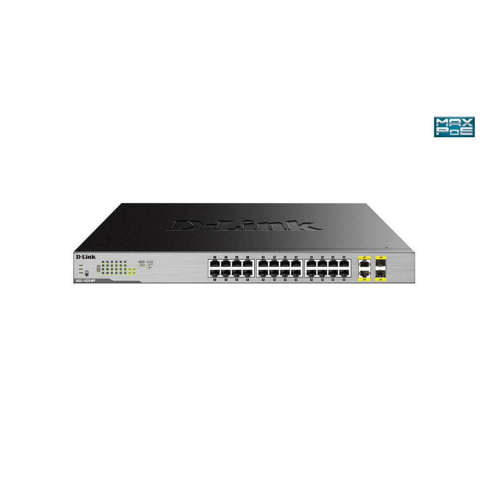 D-Link DGS 1026MP - Switch - unmanaged - 24 x 10/100/1000 (PoE)