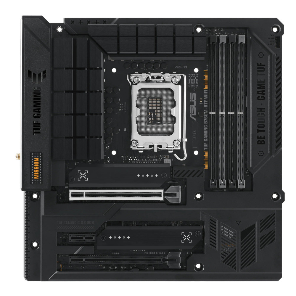ASUS TUF GAMING B760M-BTF WIFI - Scheda madre - micro ATX - Sockel LGA1700 - Chipset B760 - USB 3.2 Gen 1, USB 3.2 Gen 2, USB-C 