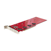 StarTech.com Quad M.2 PCIe Adattatore, PCI Express x16 a NVMe/AHCI M.2 - adattatore di interfaccia - M.2 - Slot di espansione su