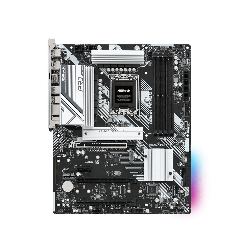 ASRock B760 PRO RS - Scheda madre - ATX - Sockel LGA1700 - Chipset B760 - USB-C 3.2 Gen2, USB 3.2 Gen 2, USB 3.2 Gen 1 - LAN a 2