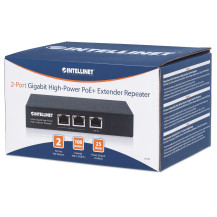 Intellinet 2-Porta Gigabit Alta-Estensore di alimentazione PoE+