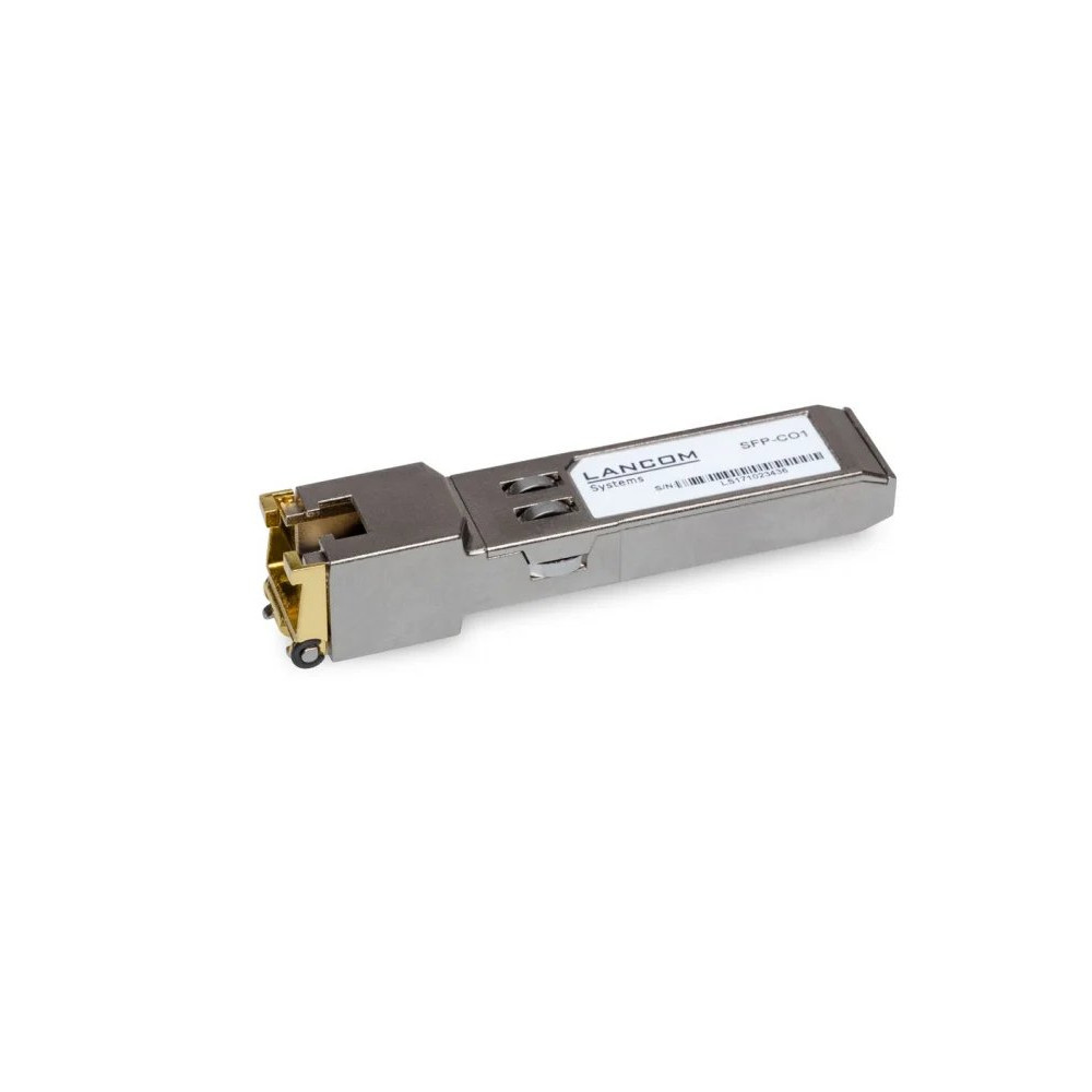 Lancom SFP-CO1 - SFP (Mini-CIAO)-Trasmettitore ricevitore (Transceiver)-Modulo - GbE - 1000Base-T - RJ-45 (Confezione da 10)