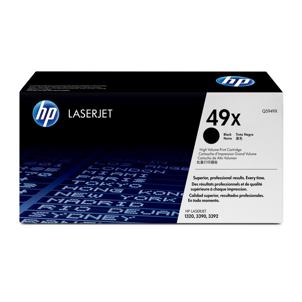 HP Cartuccia Toner originale nero ad alta capacità LaserJet 49X HP Cartuccia Toner originale nero ad alta capacità LaserJet 49X