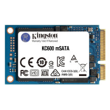 Kingston KC600 - SSD - crittografato - 1024 GB - interno - mSATA - SATA 6Gb/s - 256-Bit-AES Aut-Unit├á di memoria crittografata 