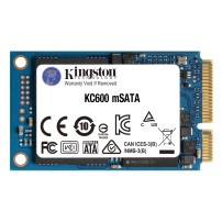 Kingston KC600 - SSD - crittografato - 1024 GB - interno - mSATA - SATA 6Gb/s - 256-Bit-AES Aut-Unit├á di memoria crittografata 