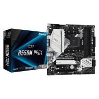 ASRock B550M Pro4 - Scheda madre - micro ATX - Socket AM4 - Scheda madre AMD B550 - USB-C Gen2, USB 3.2 Gen 1, USB 3.2 Gen 2 - L