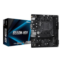 ASRock B550M-HDV - Scheda madre - micro ATX - Socket AM4 - Scheda madre AMD B550 - USB 3.2 Gen 1 - LAN Gigabit - Integrato-Grafi