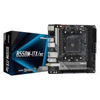 ASRock B550M-ITX/ac - Scheda madre - Mini-ITX - Socket AM4 - Scheda madre AMD B550 - USB-C Gen1, USB 3.2 Gen 1 - Bluetooth, LAN 