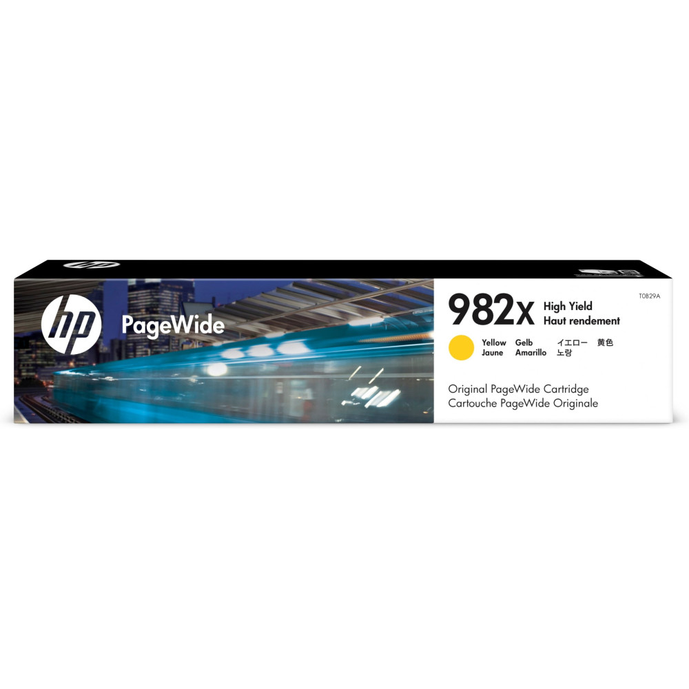 HP Cartuccia giallo originale ad alta capacità PageWide 982X HP Cartuccia giallo originale ad alta capacità PageWide 982X