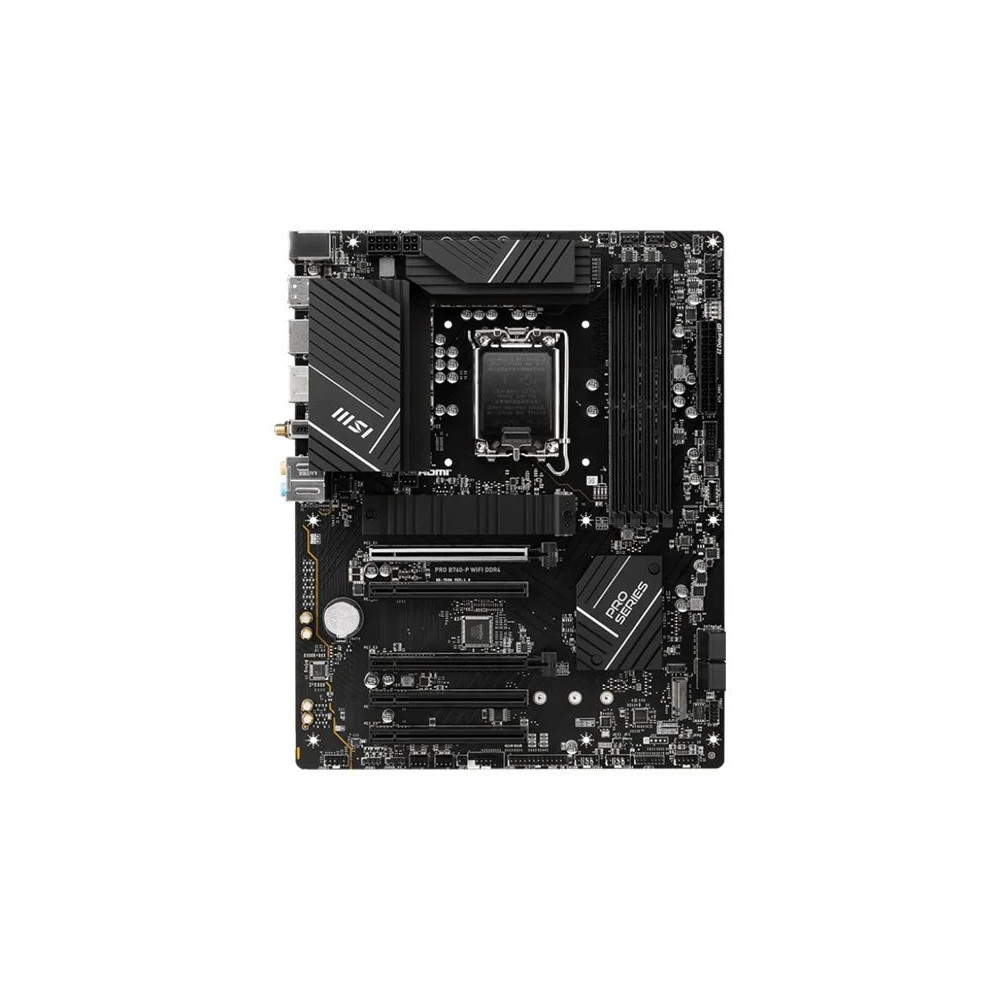 MSI PRO B760-P WIFI DDR4 - Scheda madre - ATX - Sockel LGA1700 - Chipset B760 - USB 3.2 Gen 2, USB 3.2 Gen 1, USB-C 3.2 Gen2, US