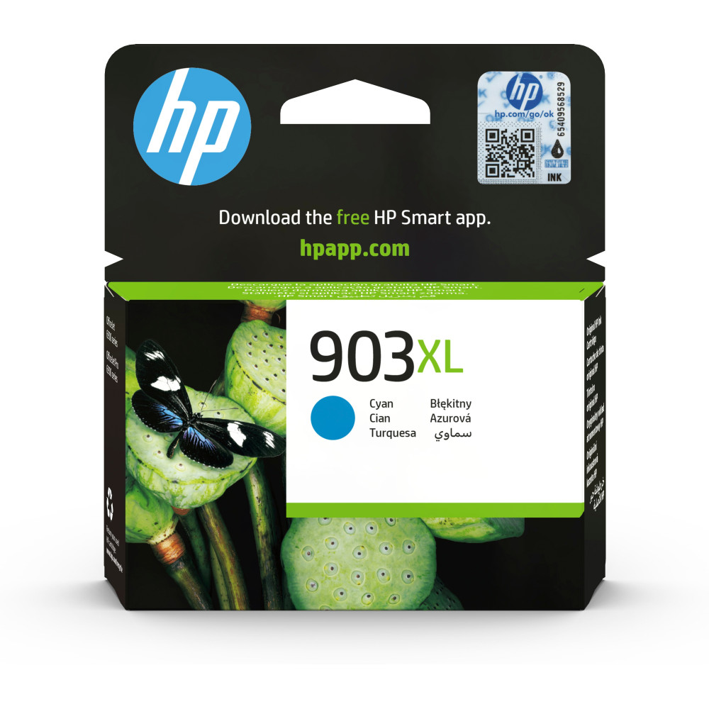 HP Cartuccia di inchiostro ciano originale ad alta capacità 903XL HP Cartuccia di inchiostro ciano originale ad alta capacità 903XL