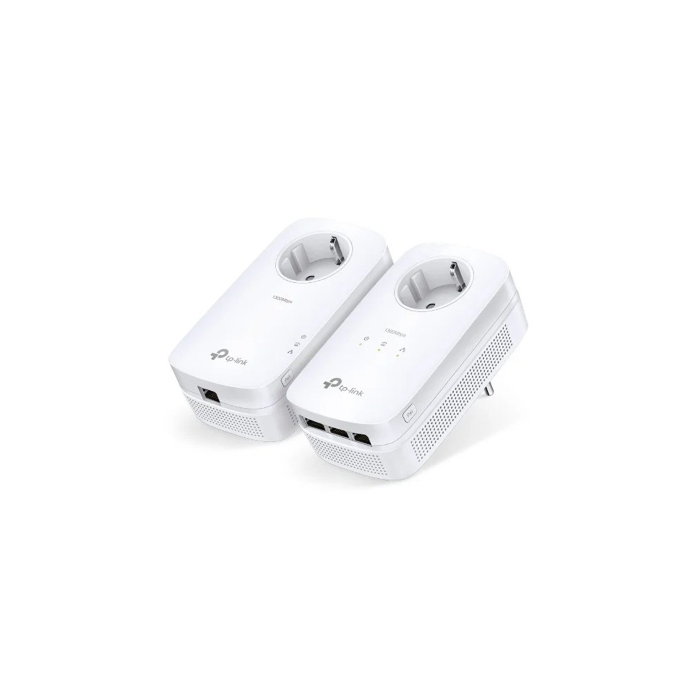 TP-LINK AV1300-Gigabit-Powerline-Kit di adattatore con presa elettrica, 1300 Mbit/s, IEEE 1901, IEEE 802.3, IEEE 802.3ab, IEEE 8