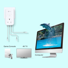 TP-LINK AV1300-Gigabit-Powerline-Kit di adattatore con presa elettrica, 1300 Mbit/s, IEEE 1901, IEEE 802.3, IEEE 802.3ab, IEEE 8