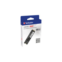 Verbatim Vi3000 - SSD - Resistenza elevata - 256 GB - interno - M.2 2280 - PCIe 3.0 x4 (NVMe)