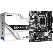 ASRock B760M-HDV/M.2 D4 - Scheda madre - micro ATX - Sockel LGA1700 - Chipset B760 - USB-C 3.2 Gen 1, USB 3.2 Gen 1 - LAN Gigabi