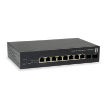 Livello Uno GEP-1051 - Switch - Intelligente - 8 x 10/100 + 2 x Gigabit SFP (Uplink)