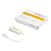 StarTech.com US1GC301AUW Adattatore di rete USB (adattatore Ethernet con connettore aggiuntivo USB, USB 3.0, compatibile Thunder
