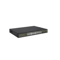 LevelOne Hilbert 28-Port Gigabit PoE Smart Lite Switch, 24 uscite PoE, 4 x Gigabit SFP/RJ45 Combo, 802.3at/af PoE, 380W PoE-Budg