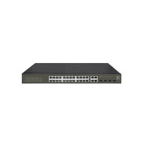 LevelOne Hilbert 28-Port Gigabit PoE Smart Lite Switch, 24 uscite PoE, 4 x Gigabit SFP/RJ45 Combo, 802.3at/af PoE, 380W PoE-Budg