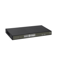 LevelOne Hilbert 18-Porta Gigabit PoE Smart Lite Switch, 16 uscite PoE, 2 x Gigabit SFP, 802.3at/af PoE, 230W PoE-Budget di pote